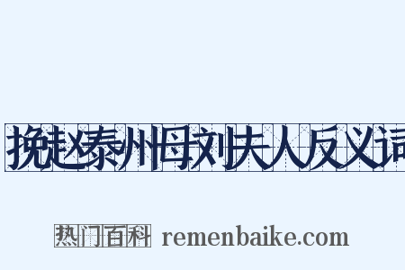 挽赵泰州母刘夫人反义词是什么意思的图片